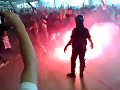 Curva A NAPOLI corteo per ROMA in stazione Termini