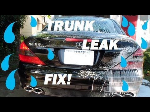 HOW to fix leaking trunk leak R230 SL55 SL65 SL500 SL Mercedes part 1