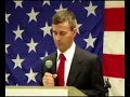 republican presidential candidate daniel gilbert speaking at the linn county, iowa straw poll for linn county delegates