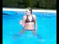 Me dancing in my bathing suit.