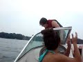 Jumping off Boat