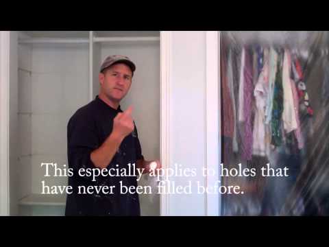 how to patch trim nail holes