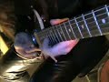 Evil Masquerade guitarist Henrik Flyman in the studio.