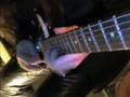 Evil Masquerade guitarist Henrik Flyman in the studio.