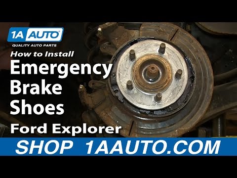How To Install Replace Emergency Brake Shoes 2002-05 Ford Explorer Mercury Mountaineer