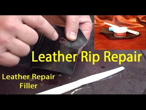 how to repair ripped leather