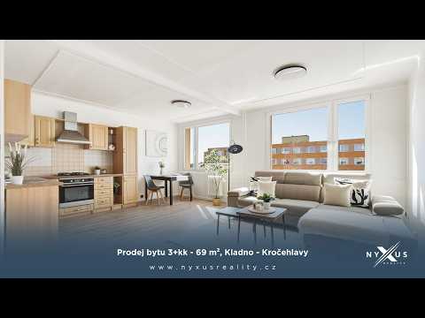 Video Prodej bytu 3+kk - 69 m², Italská, Kladno - Kročehlavy
