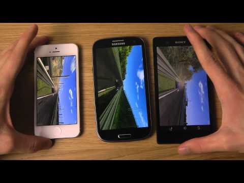 Samsung Galaxy S3 vs. Xperia Z vs. iPhone 5 - Gaming Comparison