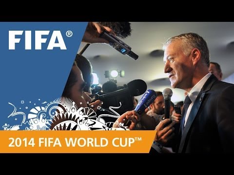 FINAL - French coach Didier Deschamps speaks about his team's draw for the 2014 FIFA World Cup™. More videos about the 2014 FIFA World Cup™ Final Draw: http://www.yo...