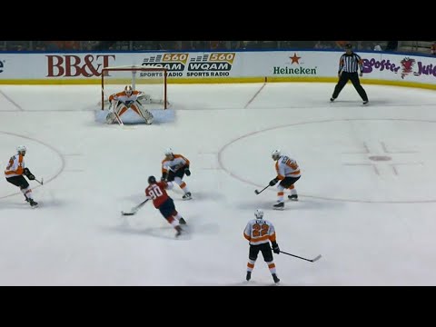 Video: Panthers’ McCann glides by Simmonds, snipes one past Elliott