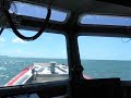 Out on patrol on the coast guard 25 foot defender class boat Out on patrol on the coast guard 25 foot defender class boat