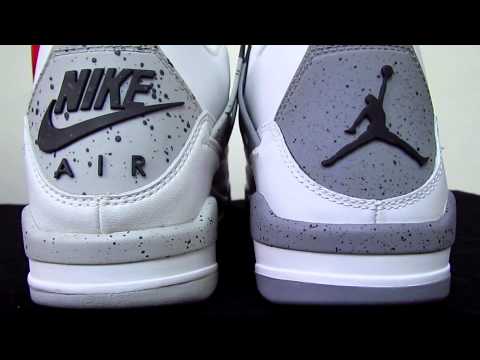 0 Air Jordan IV White/Cement 1999 vs. 2012 Comparison