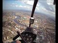 Robinson R22 Flying Over Newcastle upon Tyne UK