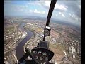 Robinson R22 Flying Over Newcastle upon Tyne UK