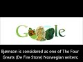 180th Birthday of Bjørnstjerne Martinius Bjørnson - Google Doodle