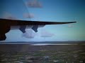 ATR72-500 Landing at Carlisle (Wing View) - Flight simulator