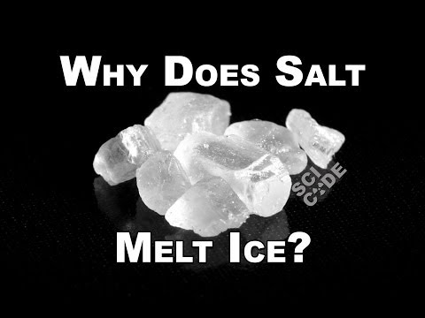 how to dissolve ice with salt