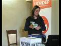 Elisa Bacciotti (responsabile delle Attivit&agrave; di Popmob dell'Ufficio Campagne Oxfam International e Ucodep) presenta la campagna "Per tutti" al "II Incontro Nazionale dei Volontaru di Ucodep".