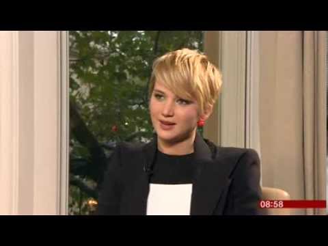 bbc breakfast - Jennifer Lawrence chats to Charlie Stayt about Hunger Games Catching Fire on BBC Breakfast November 2013.