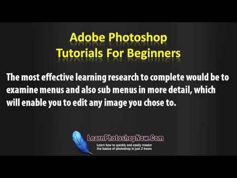 Adobe Photoshop Lessons for Beginners Adobe Photoshop Lessons for Beginners