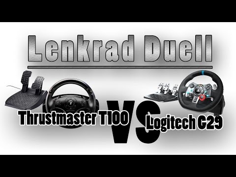 Lenkrad Duell - Teuer vs Billig - Logitech G29 vs Thrustmaster T100 [deutsch] [HD] [PS3]
