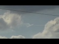 Chemtrails being Sprayed, form a Strange Pattern