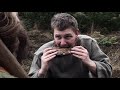 A bearded man with a very deep voice speaking Old Norse