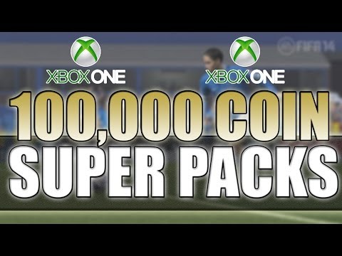 MY BEST FIFA 14 PACK SO FAR! - ULTIMATE TEAM 100,000 COIN SUPER PACKS!