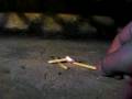 tinyest homemade rocket motor test.
