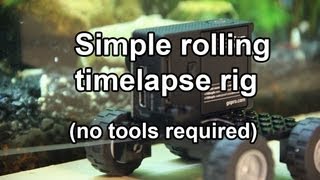Sliding timelapse rig for gopro without any tools