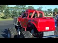 600 HP Midget 4x4 Truck Burnout,Must See