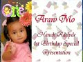 araw mo   hanah adelyde first birthday presentation