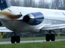 Blue line MD-83 taxi and take off Blue line MD-83 taxi and take off