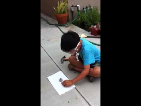 how to break open a geode