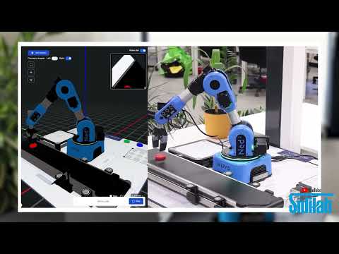 Simulación 3D con Niryo Studio: programación de robots colaborativos