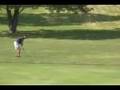 Carl sticks his approach shot to 18