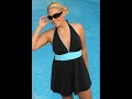 YouTube - Plus Size Swimwear - Hilo Halter Swimdress - Style #IO4519-08X - Always For Me In Control
