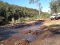 Landrover Defender and Toyota 4Runner Crossing River