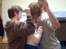 Dancing with Ryan and Charlie at Luther College: Amanda