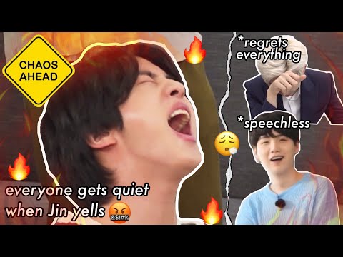 Jin being so done with BTS & scolding them for 14min straight | no one can argue with Jin
