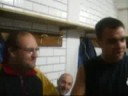 esclusiva di striscia la notizia, direttamente dall'oratorio pi� cool d'italia...fabio e l'immancabile mingo...
