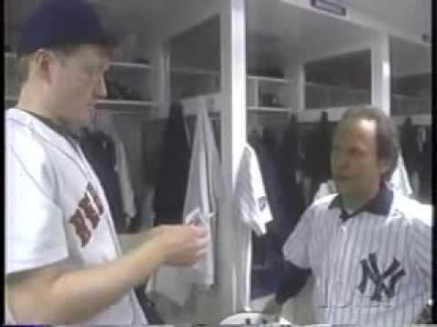 yankee stadium - Conan and Billy Crystal visit Yankee Stadium. GUM!!!