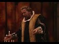 dame joan sutherland as lucia and paul plishka as arturo in the second act of donizetti's lucia di lammermoor. ariel bybee as alisa. conductor richard bonynge, met, 1982