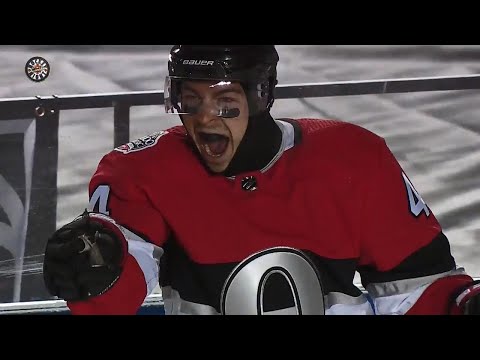 Video: Pageau opens scoring in Senators and Canadiens outdoor game