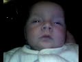singing baby faling a sleep