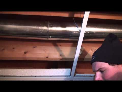 how to cut a vent in duct work