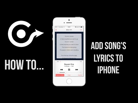 how to attach lyrics to iphone