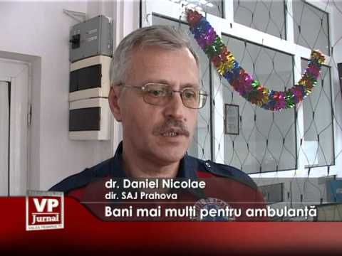 Bani mai mulţi pentru ambulanţă