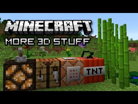 Minecraft: MEGA 3D RESOURCE PACK (1.8 Snapshot)