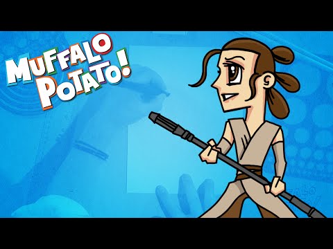 video-linktoworks-How to Draw REY from STAR WARS with Muffalo Potato